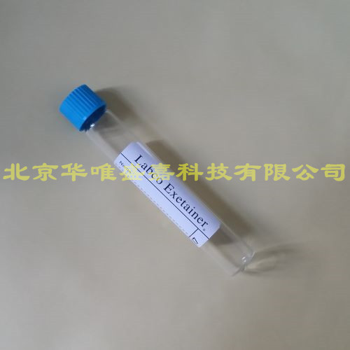 英國Labco Exetainer 13C呼吸測試專用瓶139B，平底12ml,已排空，帶標(biāo)簽價(jià)格(www.pcjgz.cn)